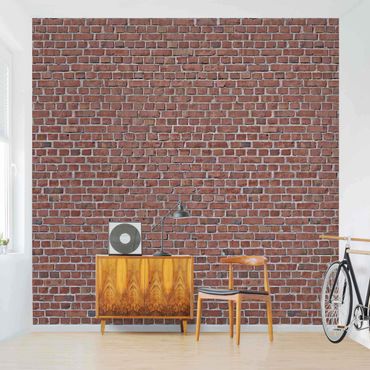 Carta da parati - Brick Effect Wallpaper - Red Brick Wallpaper UK