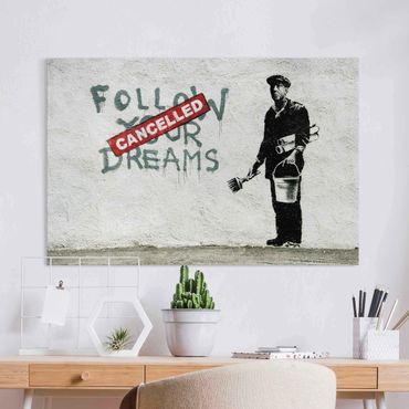 Stampa su tela - Banksy - Follow Your Dreams