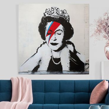 Stampa su tela - Banksy - Queen Lizzie Stardust