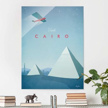 Quadro in vetro - Poster viaggio - Il Cairo - Verticale 4:3