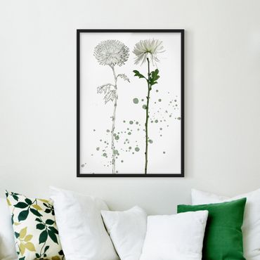 Poster con cornice - Botanico Acquerello - Dandelion