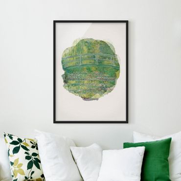 Poster con cornice - Colori di acqua - Claude Monet - Ponte giapponese