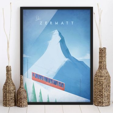 Poster con cornice - Poster di viaggio - Zermatt - Verticale 4:3