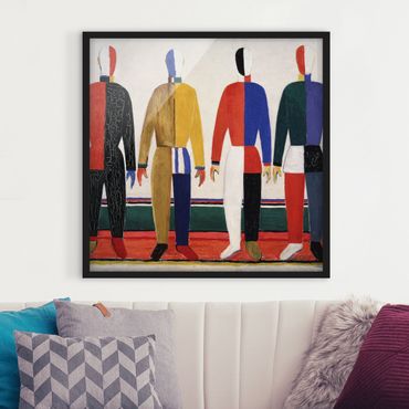 Poster con cornice - Kasimir Malevich - The Athletes - Quadrato 1:1