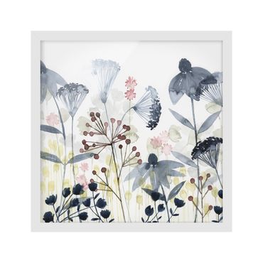 Poster con cornice - Wildflower Watercolor I - Quadrato 1:1