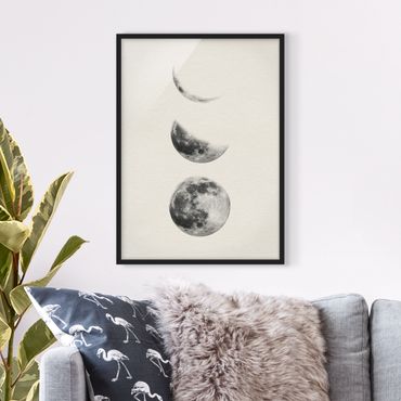 Poster con cornice - Three Moons - Verticale 4:3