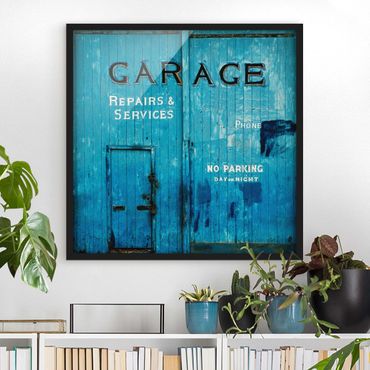 Poster con cornice - Garage - Quadrato 1:1