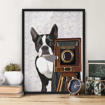 Poster con cornice - Wildlife Photographer Terrier - Verticale 4:3