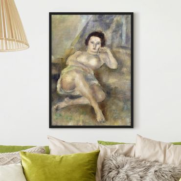 Poster con cornice - Jules Pascin - Lying Young Woman - Verticale 4:3