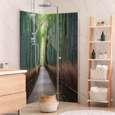 Rivestimento per doccia - Sentiero tra i bambù