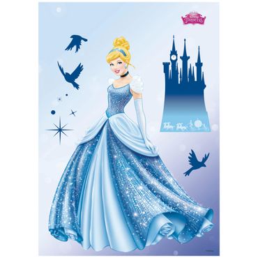 Adesivo murale per bambini  - Principesse Disney- sogno da principessa