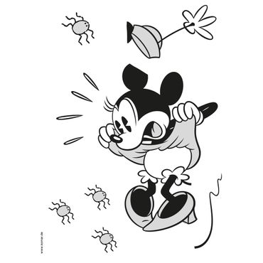 Adesivo murale per bambini  - Minni mouse urlo