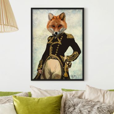 Poster con cornice - Animale Ritratto - Fox Admiral - Verticale 4:3