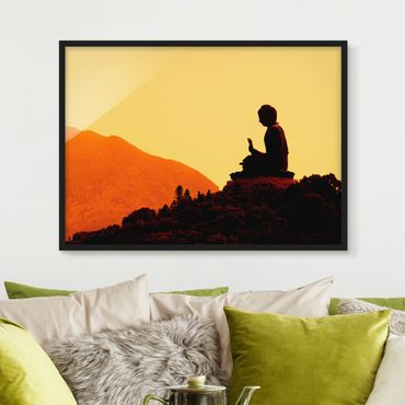 Poster con cornice - Resting Buddha - Orizzontale 3:4