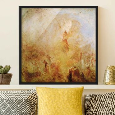 Poster con cornice - William Turner - Angel In Front Of The Sun - Quadrato 1:1