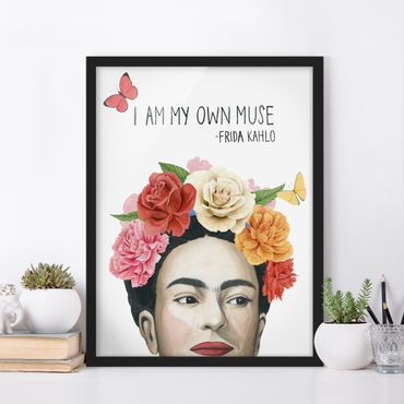 Poster con cornice - I Pensieri Di Frida - Muse - Verticale 4:3