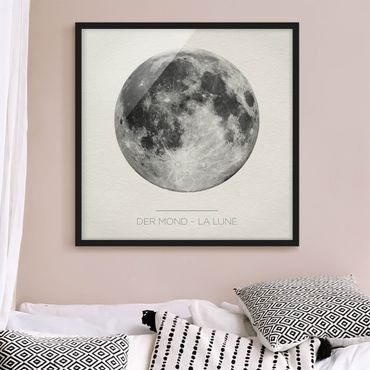 Poster con cornice - La Luna - La Lune