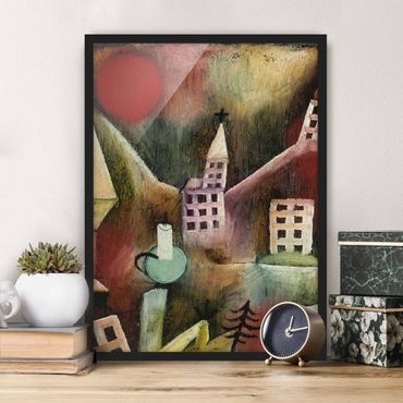 Poster con cornice - Paul Klee - Destroyed Village - Verticale 4:3