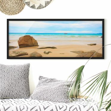 Poster con cornice - The Beach - Panorama formato orizzontale
