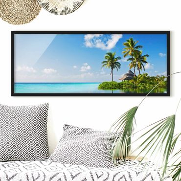 Poster con cornice - Paradiso Tropicale - Panorama formato orizzontale