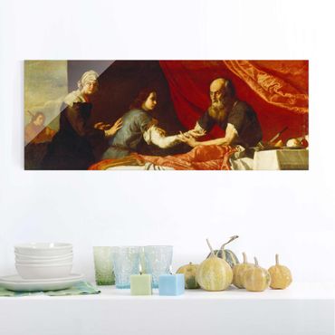 Quadro in vetro - Jusepe de Ribera - Isaac Blessing Jacob - Panoramico