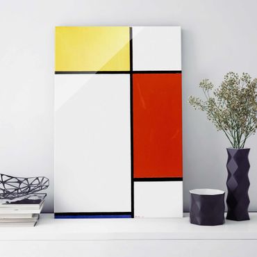 Quadro in vetro - Piet Mondrian - Composition I - Verticale 2:3