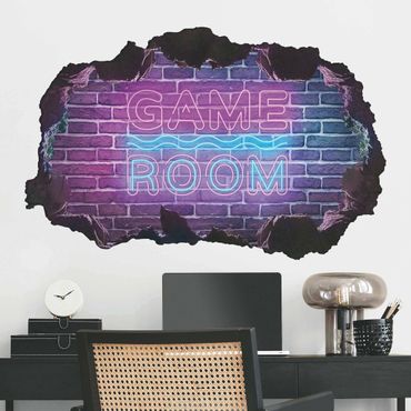 Adesivo murale - Scritta al neon Game Room