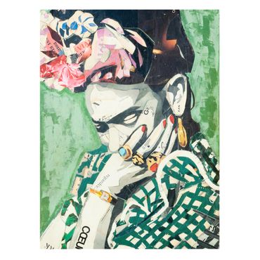Stampa su tela - Frida Kahlo - Collage No.3 - Verticale 3:4