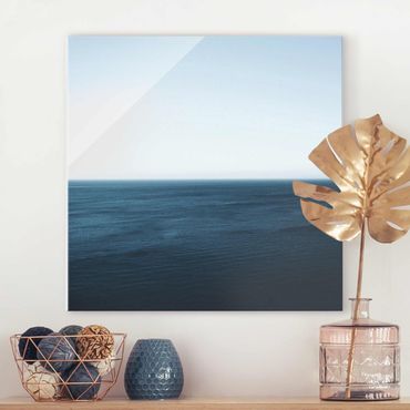 Quadro in vetro - Oceano minimalista