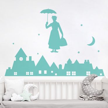 Adesivo murale no.JS90 Mary Poppins