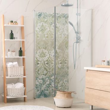 Rivestimento per doccia - Sogno barocco color smeraldo