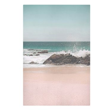 Quadro su tela - Spiaggia assolata in Messico