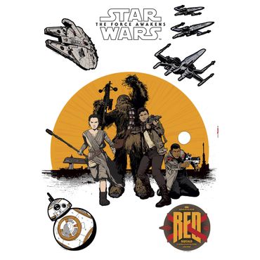Adesivo murale per bambini  - Star Wars la Resistenza