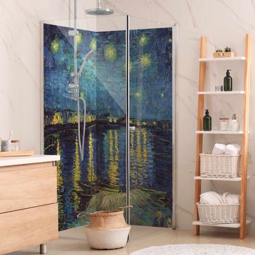 Rivestimento per doccia - Vincent van Gogh - Notte stellata sul Rodano