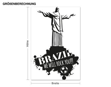 Adesivo murale - Brasile We Will Rock You