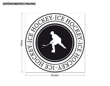 Adesivo murale - hockey