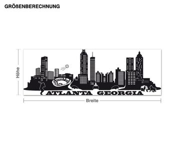 Adesivo murale - Skyline di Atlanta in Georgia