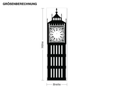 Adesivo murale orologio - Big Ben