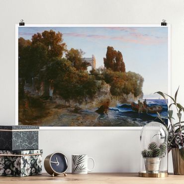 Poster - Arnold Böcklin - Castle By The Sea - Orizzontale 2:3