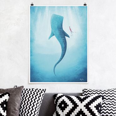 Poster - Lo squalo balena - Verticale 4:3