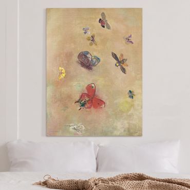 Quadri su tela - Odilon Redon - farfalle colorate