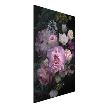 Stampa su alluminio - Bouquet di rose da sogno