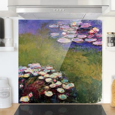 Paraschizzi in vetro - Claude Monet - Water Lilies
