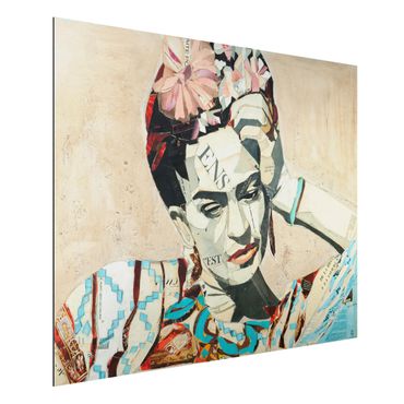 Quadro in alluminio - Frida Kahlo - Collage No.1