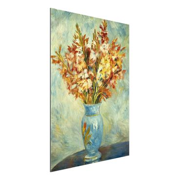 Quadro in alluminio - Auguste Renoir - Gladiolus in Vaso blu - Impressionismo