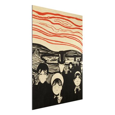 Quadro in alluminio - Edvard Munch - Ansia - Espressionismo