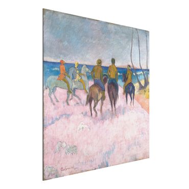 Quadro in alluminio - Paul Gauguin - Cavalieri sulla Spiaggia (I) - Post-Impressionismo