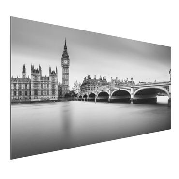 Quadro in alluminio - Ponte di Westminster e il Big Ben