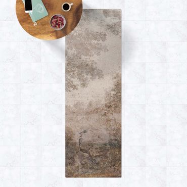 Tappetino di sughero - Mosaico acquerello nella foresta - Formato verticale 1:2