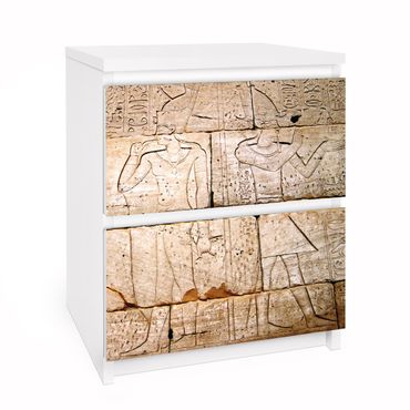Carta adesiva per mobili IKEA - Malm Cassettiera 2xCassetti - Egypt Relief